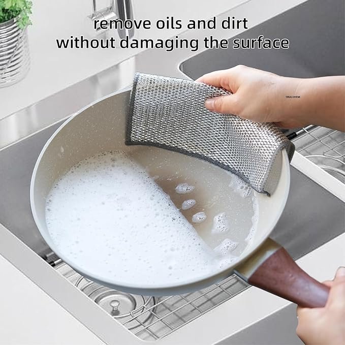 2024_04_71IRYXOGf6L._SX679_ (1) (pack off 10) Dish washing Cleaning cloth | Wire Dish washing Rugs for Kitchen Dishes - Image 5