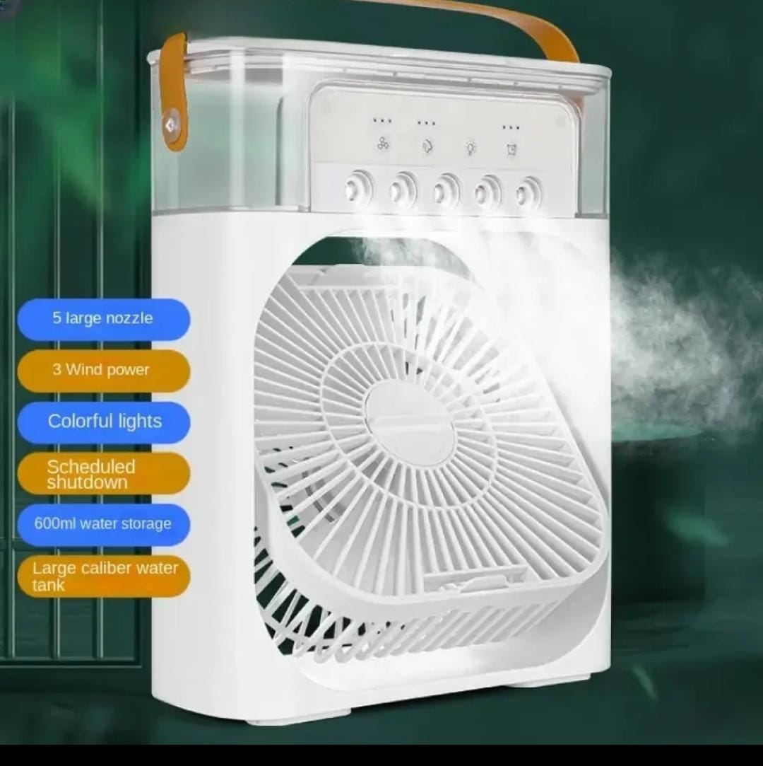 2026_04_29_df461d3f03badad615fa487758fc7a9b (1) 10-Inch Desktop Water Mist Fan – Portable Humidifier Air Cooler with 5-Hole Spray, 3 Speed Modes, and LED Night Light (Not Rechargeable) - Image 5